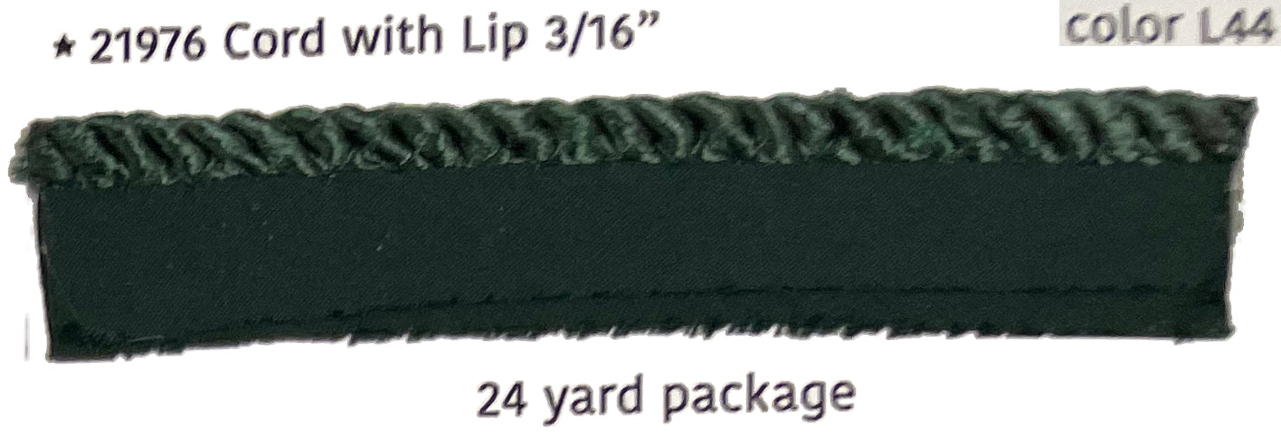 Conso Twisted Cord With Lip 3/16" - 24 Yards - Various Colors #21976 - Alan Richard Textiles, LTD Twisted Cords & Twisted Cords With Lip