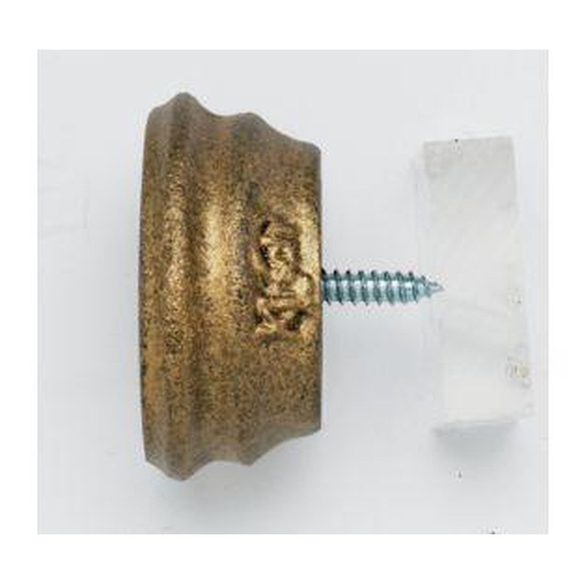 End Cap With Plug - 801 - Iron Gold - Kirsch Wrought Iron, Kirsch Wrought Iron Finials