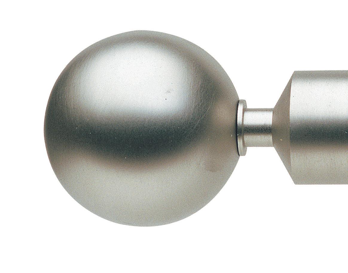 Finial Velate SS 1-3/16" - Alan Richard Textiles, LTD Forest Porto 1-3/16" Acero Stainless Steel
