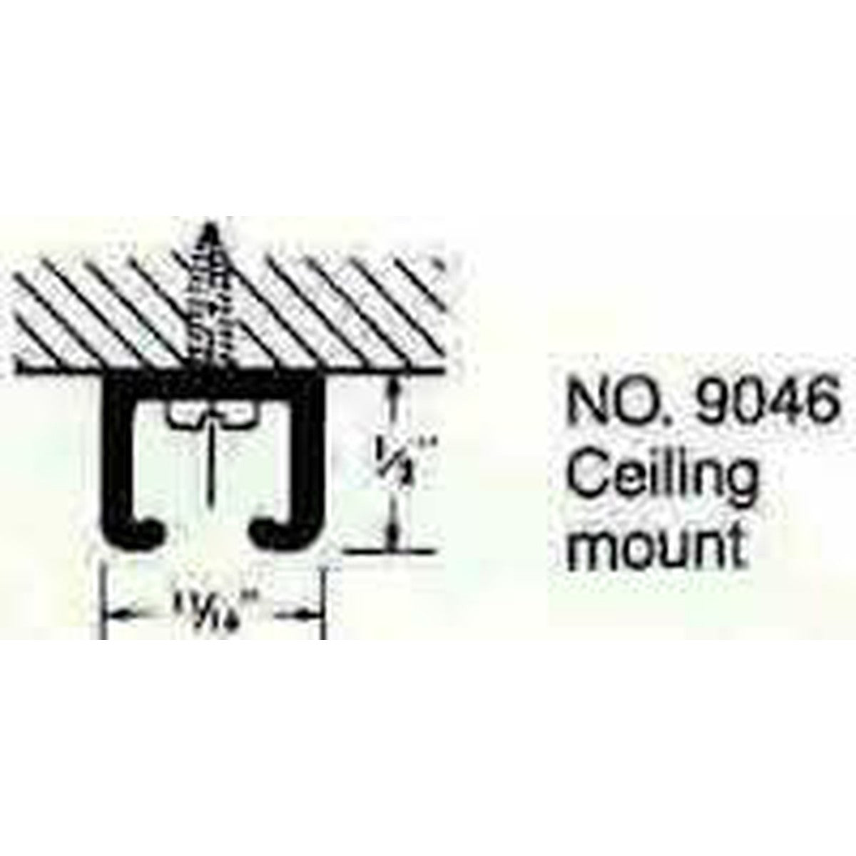 Kirsch Anodized Aluminum Architrac - 9046 Assembled - Kirsch Architrac Series 9046, Kirsch Assembled Architrac