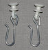 Kirsch Architrac Slides With Metal Hook - 10 Per Bag - 9685 - Kirsch Architrac - Series 94001, Kirsch Architrac Series 9046