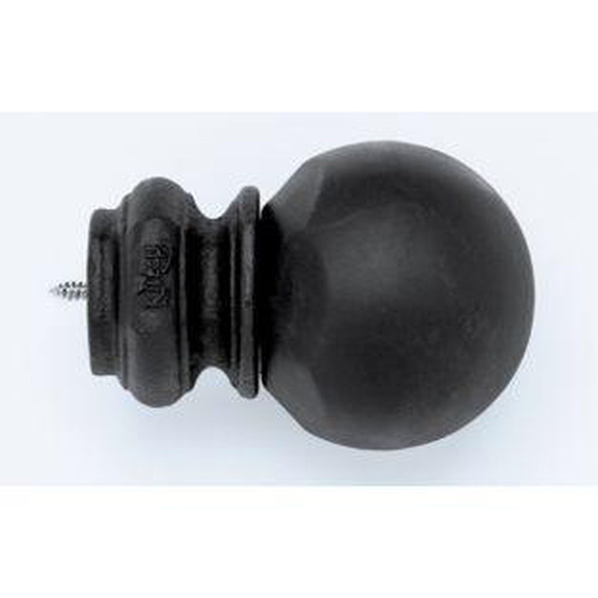 Pedestal Ball Finial With Plug - Black - 770 - Kirsch Wrought Iron, Kirsch Wrought Iron Finials