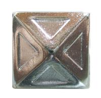 Polish #99 Etched Pyramid 80/BX Head Size: 3/4" Nail Length:5/8" - Alan Richard Textiles, LTD Black Diamond Decorative Nail Collection - Specialty Shapes