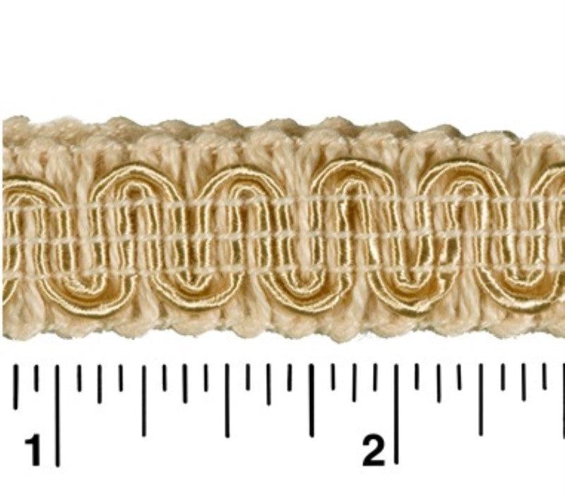 Rayon Scroll Gimp - C17 Cream - Alan Richard Textiles, LTD Conso Scroll Gimp