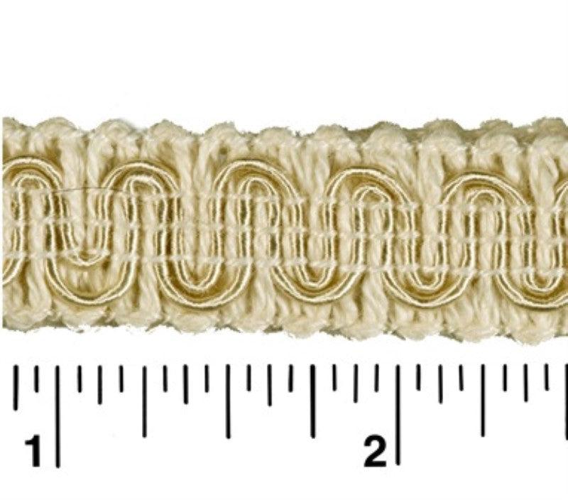 Rayon Scroll Gimp - C19 Off White - Alan Richard Textiles, LTD Conso Scroll Gimp