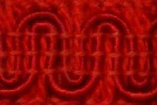 Rayon Scroll Gimp - J04 Red - Alan Richard Textiles, LTD Conso Scroll Gimp