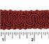 Rayon Scroll Gimp - J19 Chinese Red - Alan Richard Textiles, LTD Conso Scroll Gimp