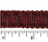 Rayon Scroll Gimp - J23 Claret - Alan Richard Textiles, LTD Conso Scroll Gimp