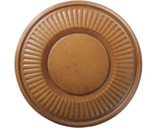 Wood Trends® 4-1/2" Holdback Medallion With Post Arm - 820 - Estate Oak - Alan Richard Textiles, LTD Kirsch Wood Trends (Rings & Accessories), Kirsch Wood Trends� Classics - 1-3/8" Rings & Accessories