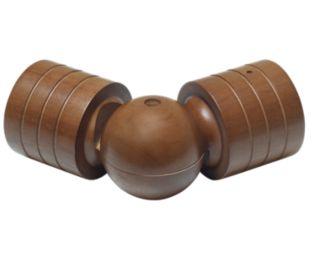 Wood Trends® Swivel Socket For 2" .Wood Pole - 085 - Walnut - Kirsch Wood Trends (Rings & Accessories), Kirsch Wood Trends� Classics - 1-3/8" Rings & Accessories