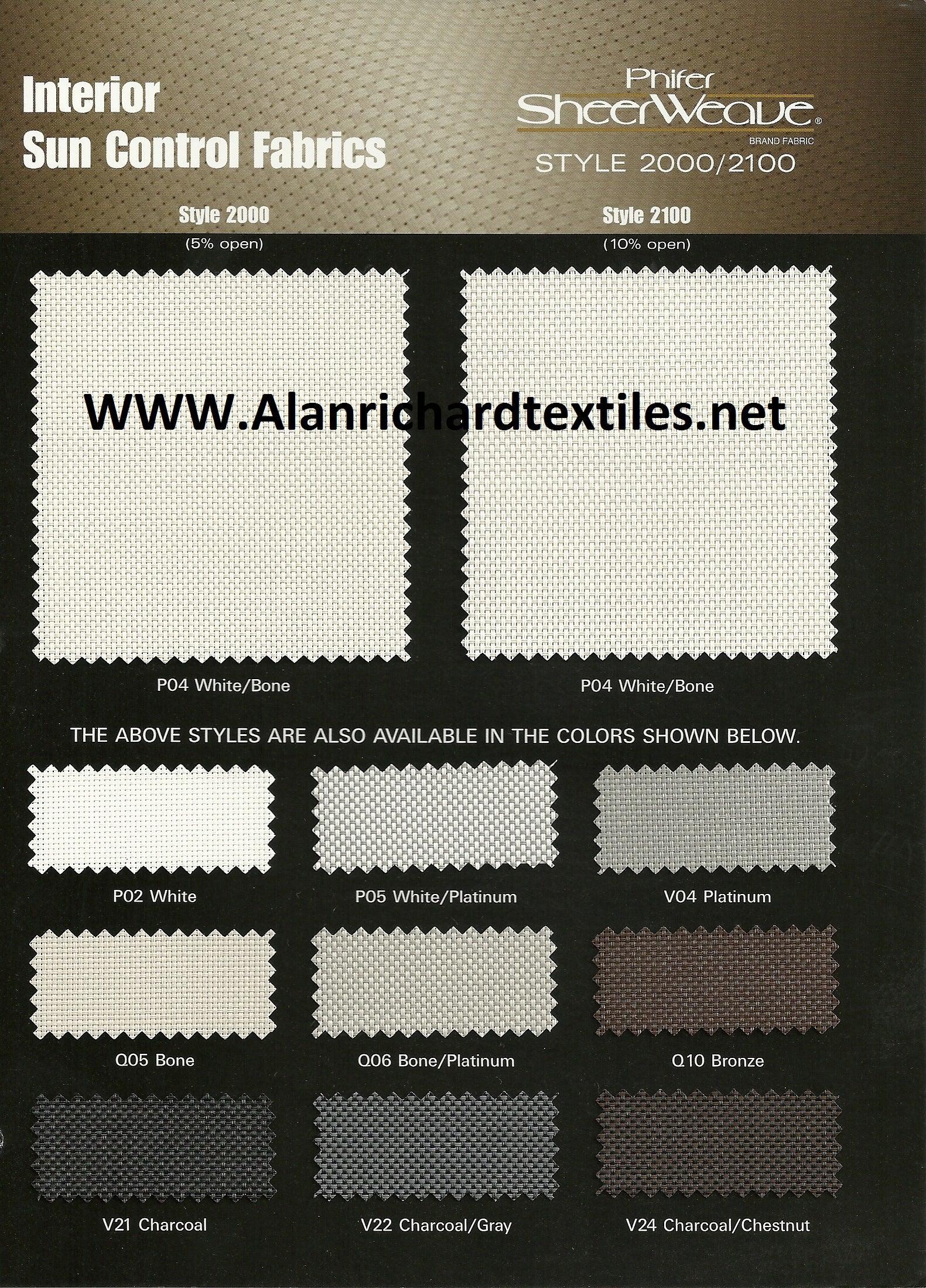 2100 Phifer SheerWeave® Series (10% openness) - Alan Richard Textiles, LTD
