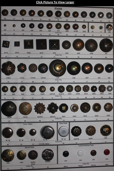 Artex Decorative Upholstery Nails - Exclusive Collection