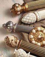 Graber Wood Poles and Finials - Alan Richard Textiles, LTD