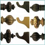 House Parts Wood Poles and Finials - Alan Richard Textiles, LTD