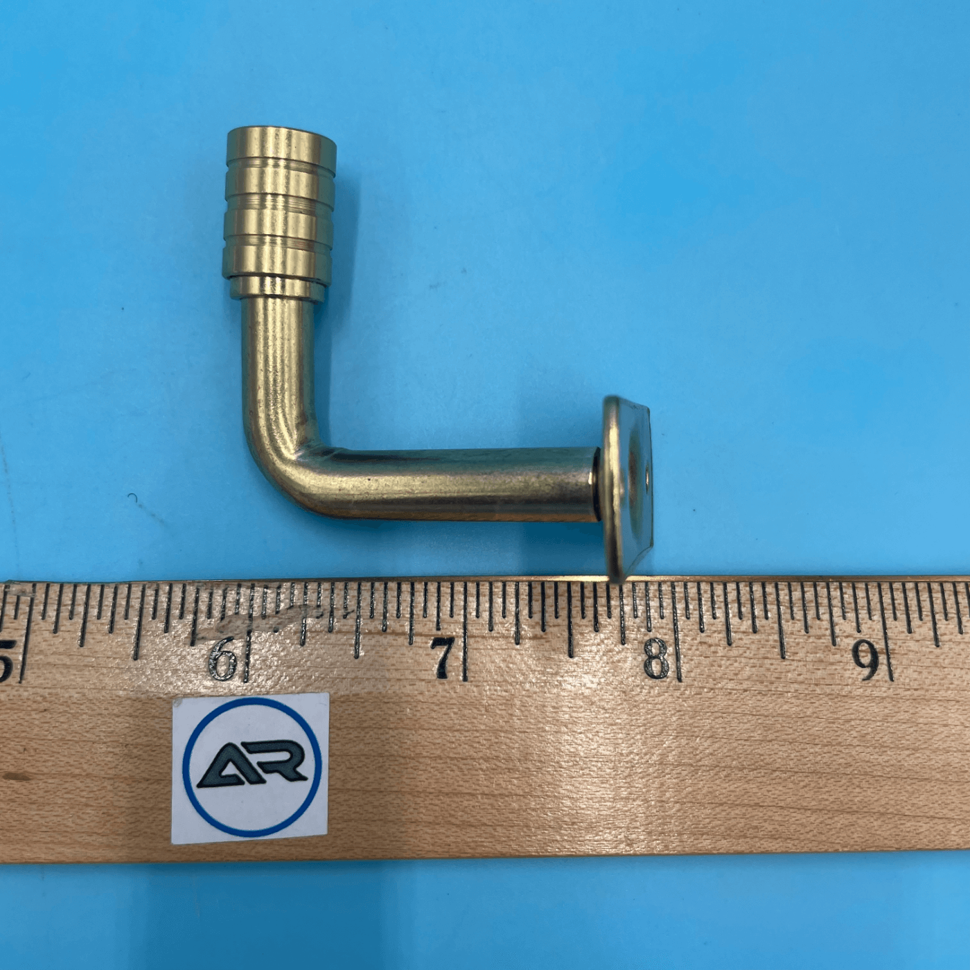 3/8" Gooseneck Cafe Curtain Rod Bracket with 1-1/2" Projection