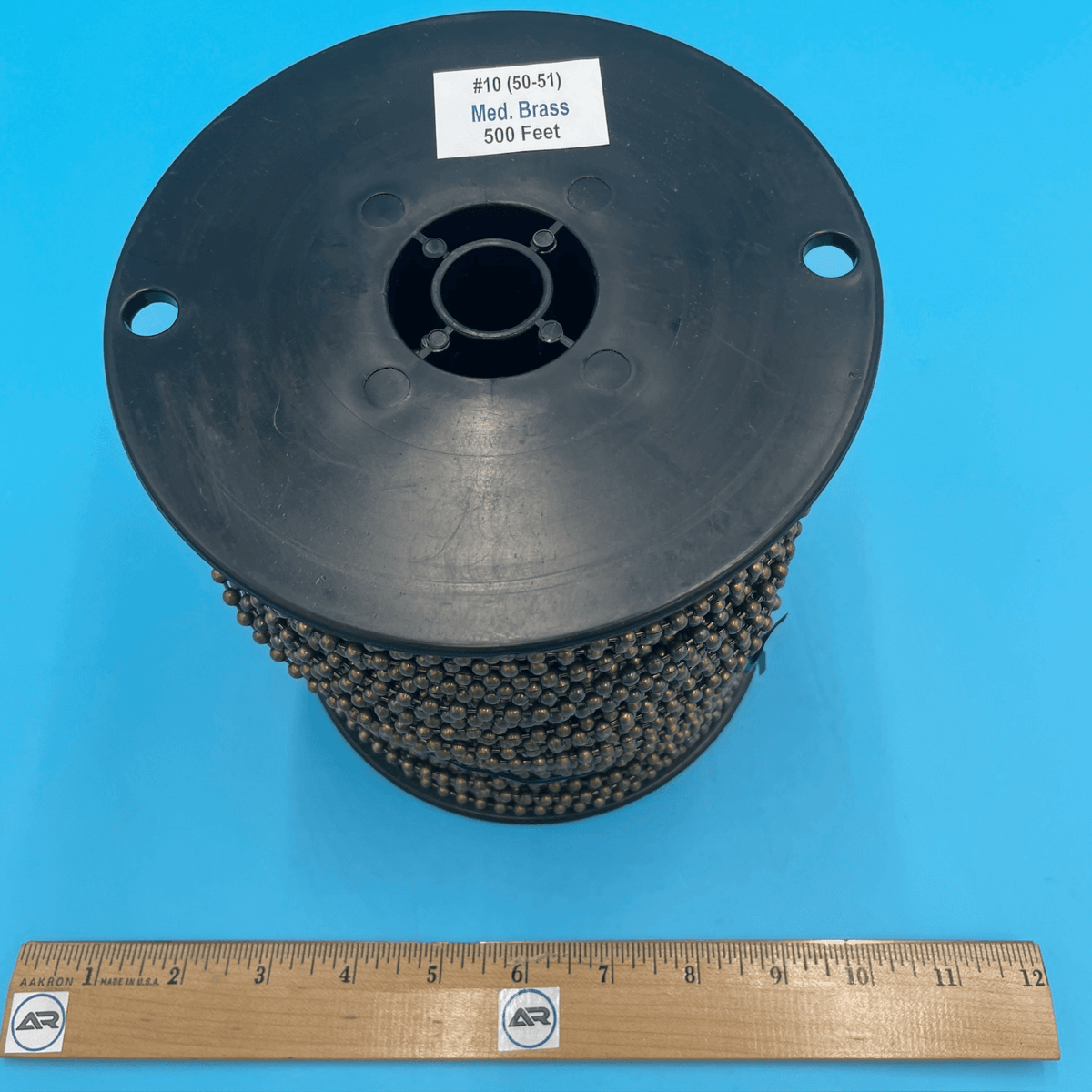 #10 Medieval Brass Beaded Ball Chain