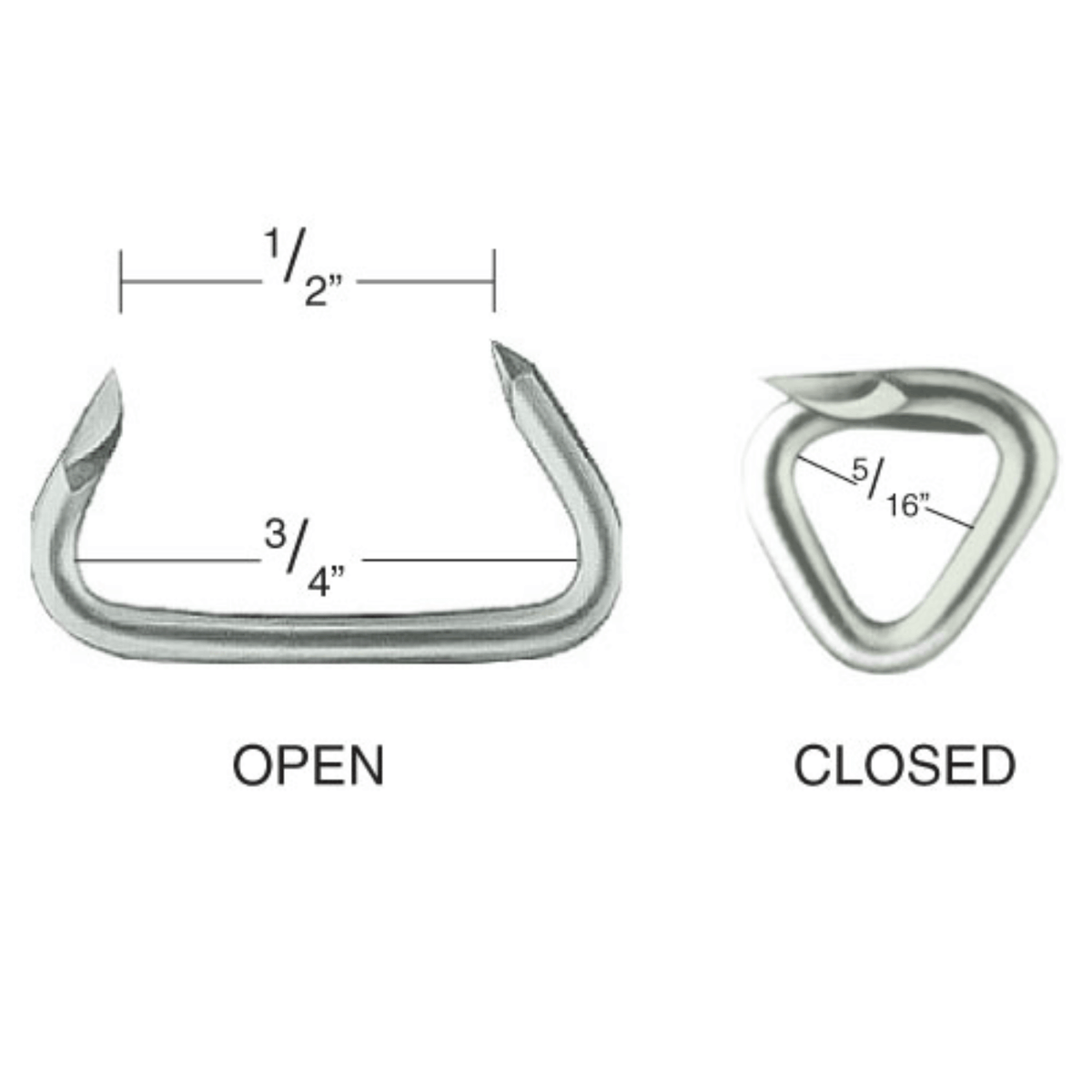 Hog Rings Sharp Points #1442