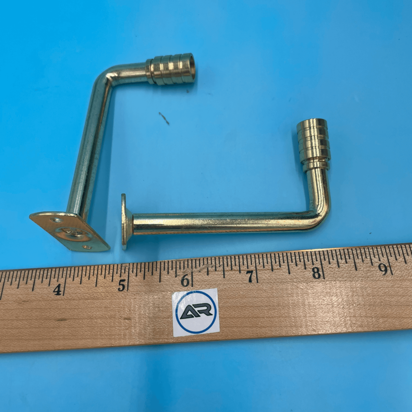 3/8" Gooseneck Cafe Curtain Rod Bracket with 3" Projection