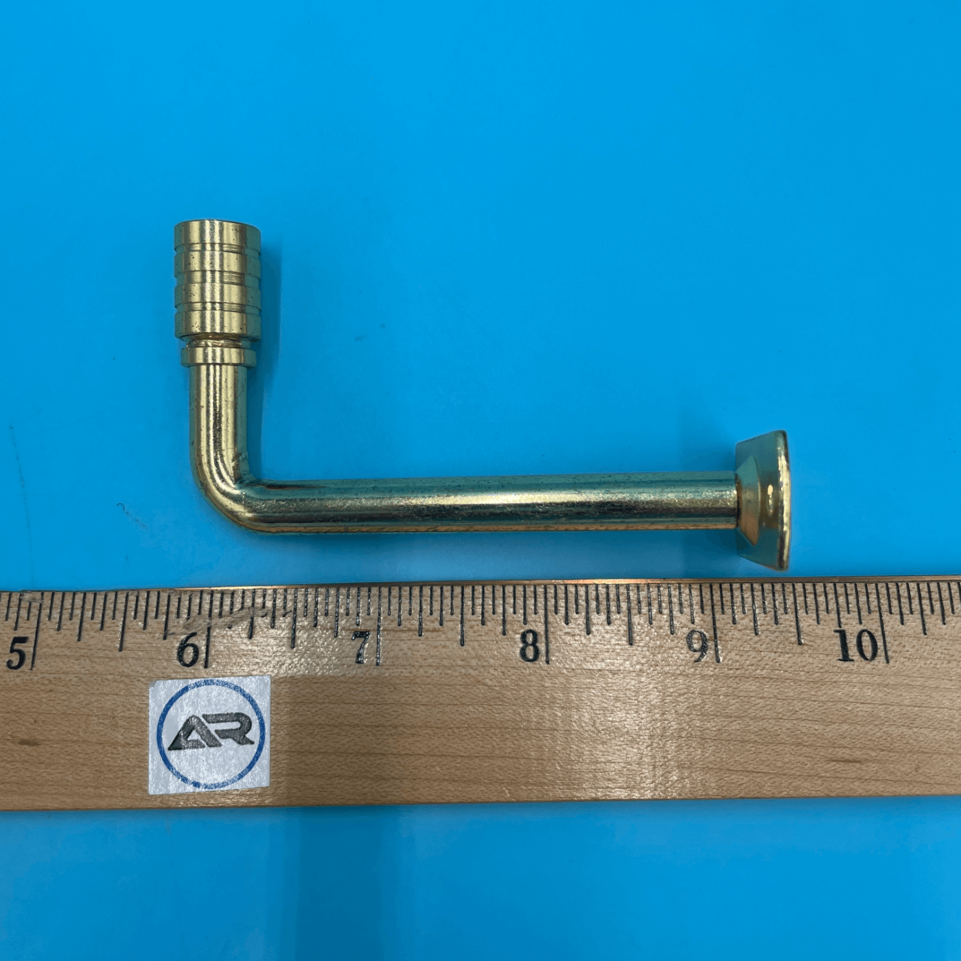 3/8" Gooseneck Cafe Curtain Rod Bracket with 3" Projection