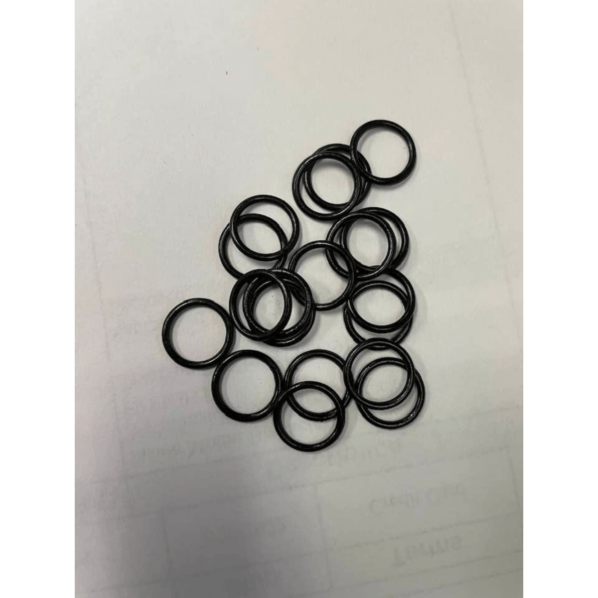 3/8" Black Metal Roman Shade Rings