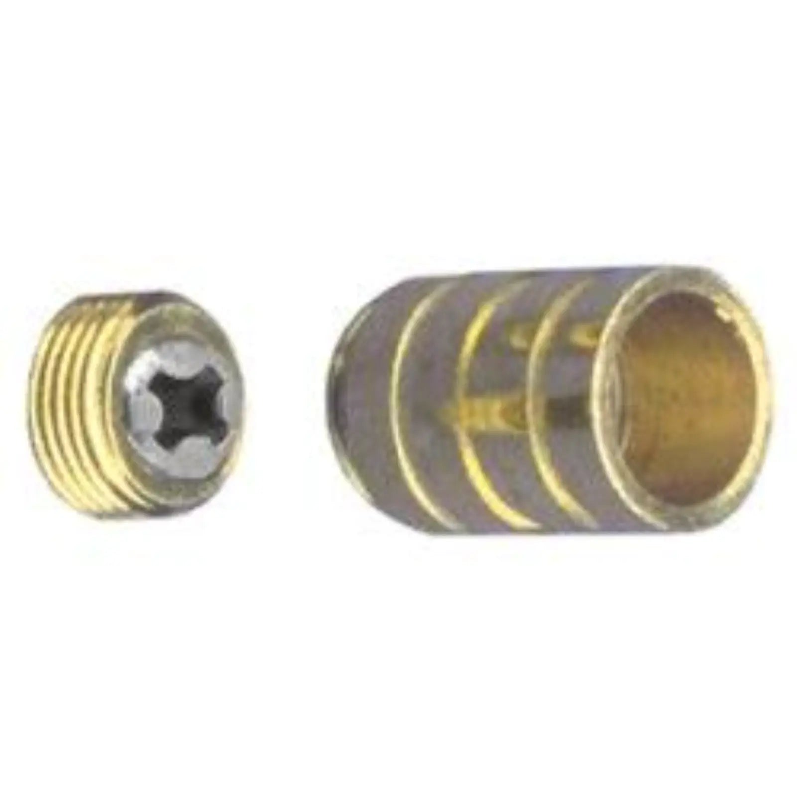 3/8" Inside Mount Brass Curtain Rod Socket (pair)