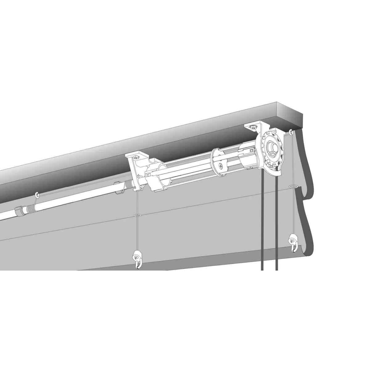 Assembled Rollease Headboard Workroom System