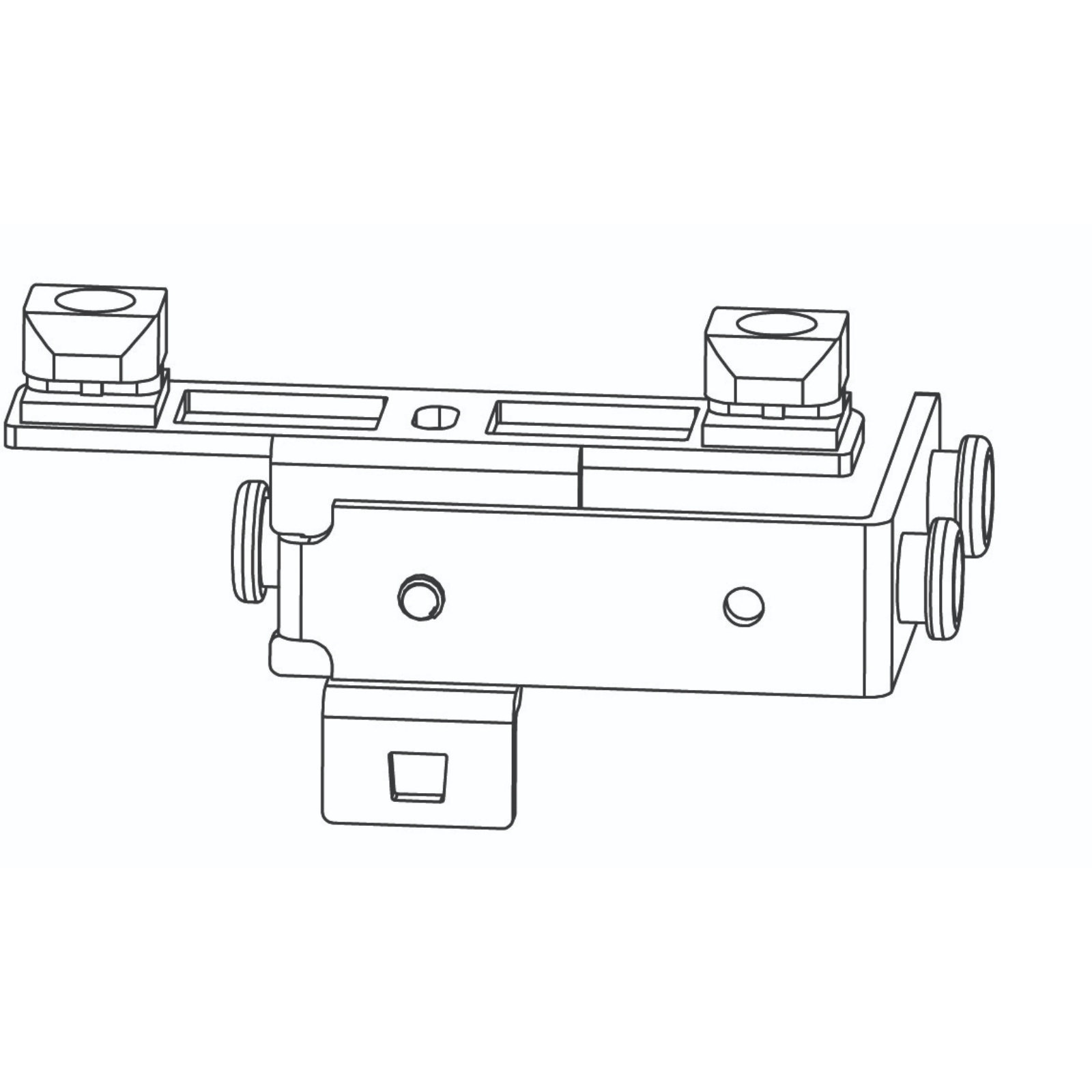 Forest drapery hardware Butt master l 15/box white