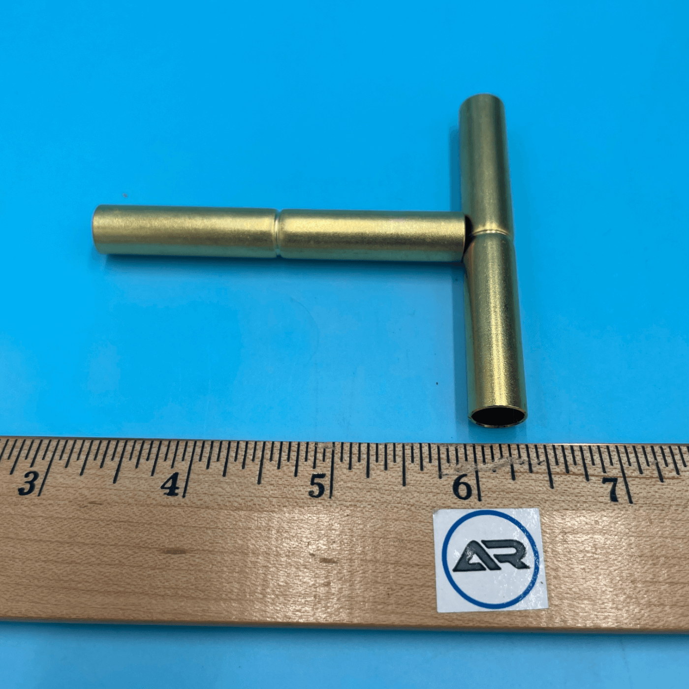 3" Brass Splice for Cafe Curtain Rods