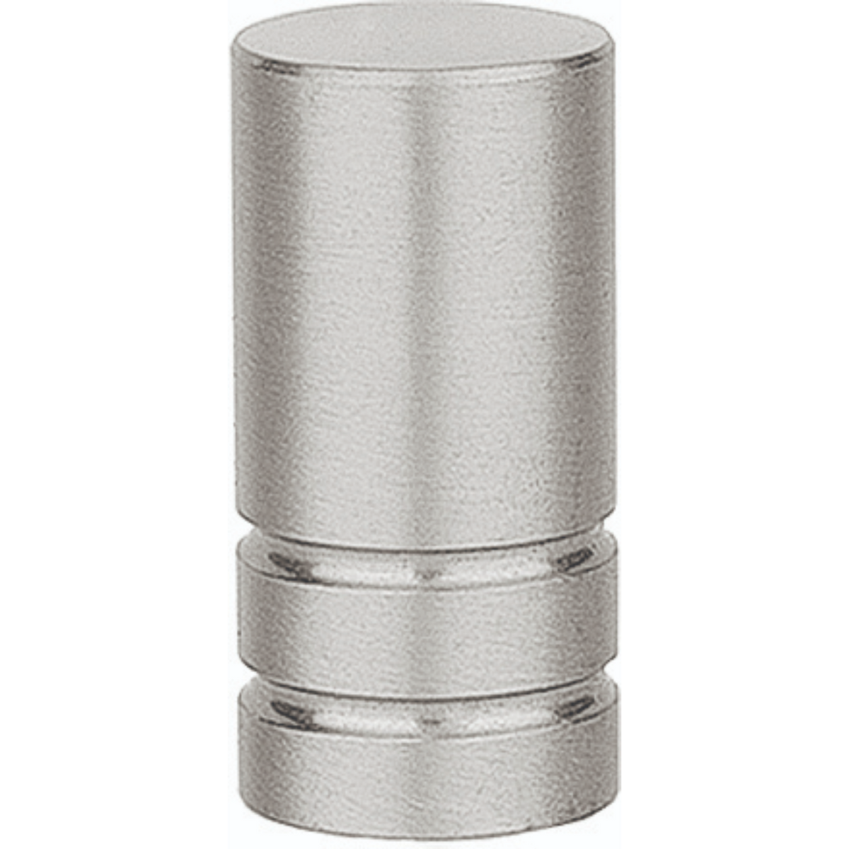 Forest drapery hardware Cilindro finial-satin nickel