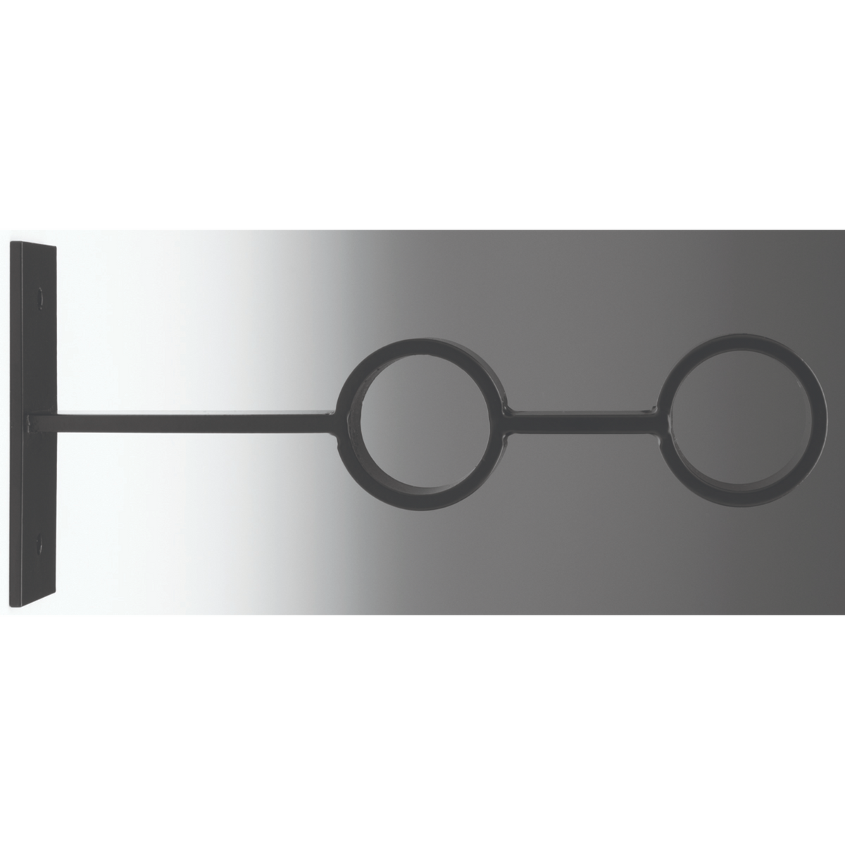 Forest drapery hardware Closed dbl york bracket 30mm-black