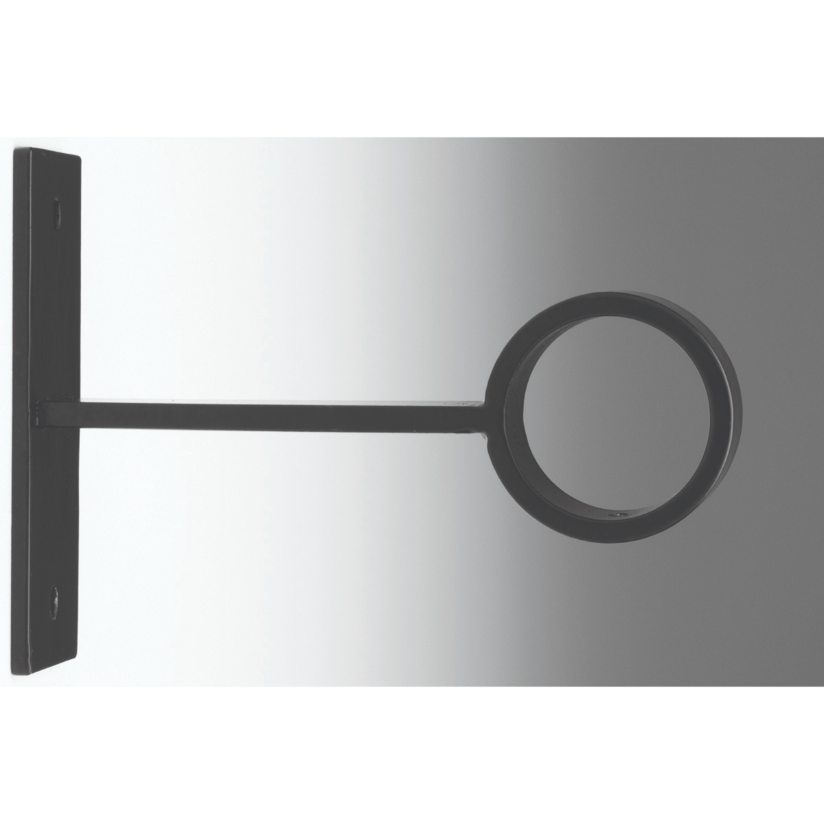 Forest drapery hardware Closed york bracket 20mm-black matte
