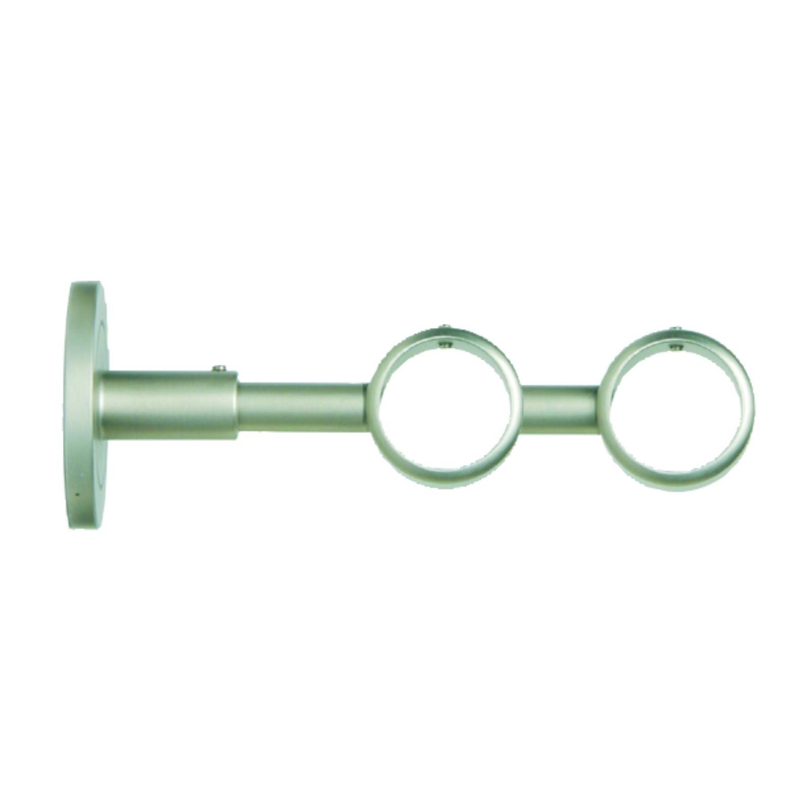 Forest drapery hardware Double irati bracket-satin nickel