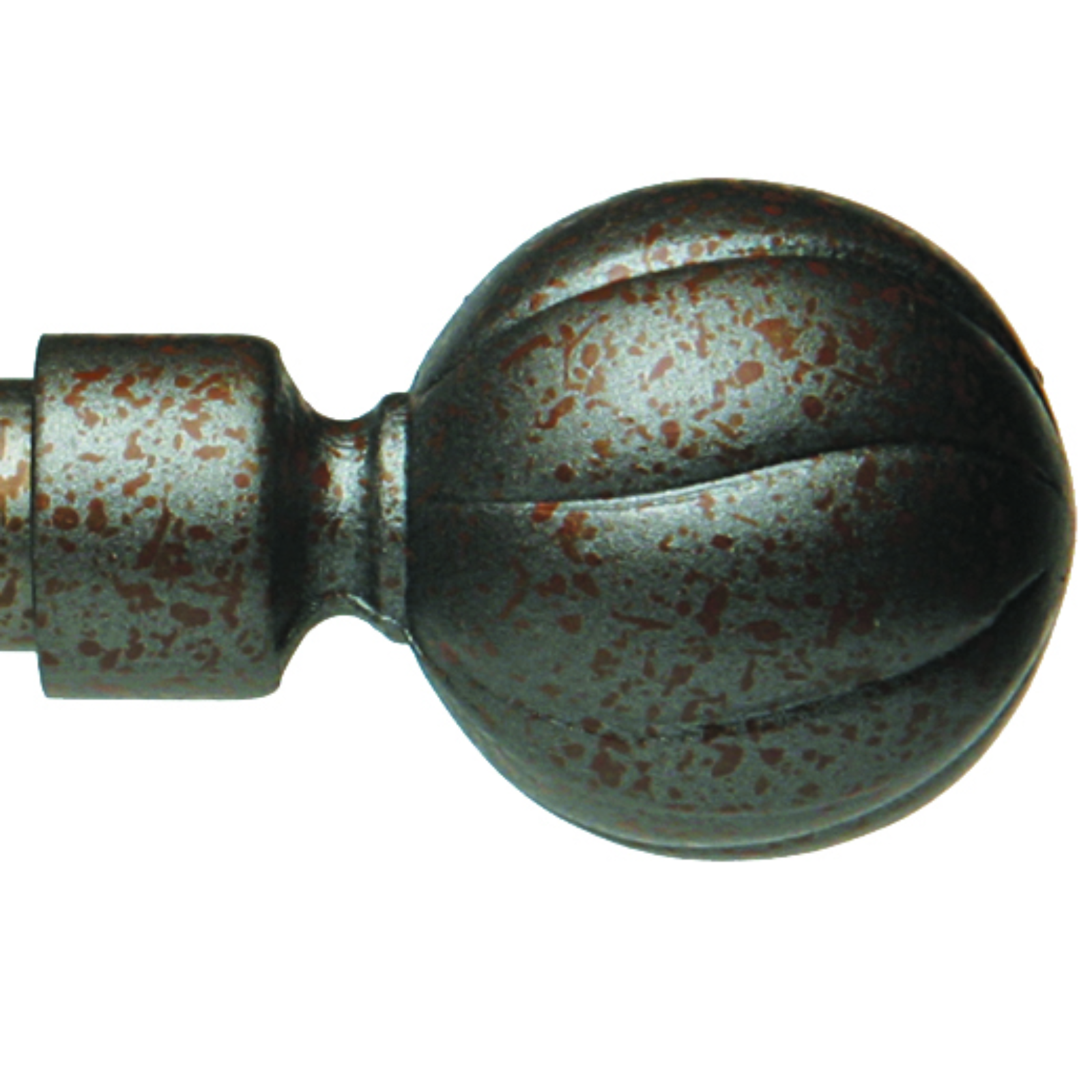 Forest drapery hardware Finial bola 30mm-graphite rust