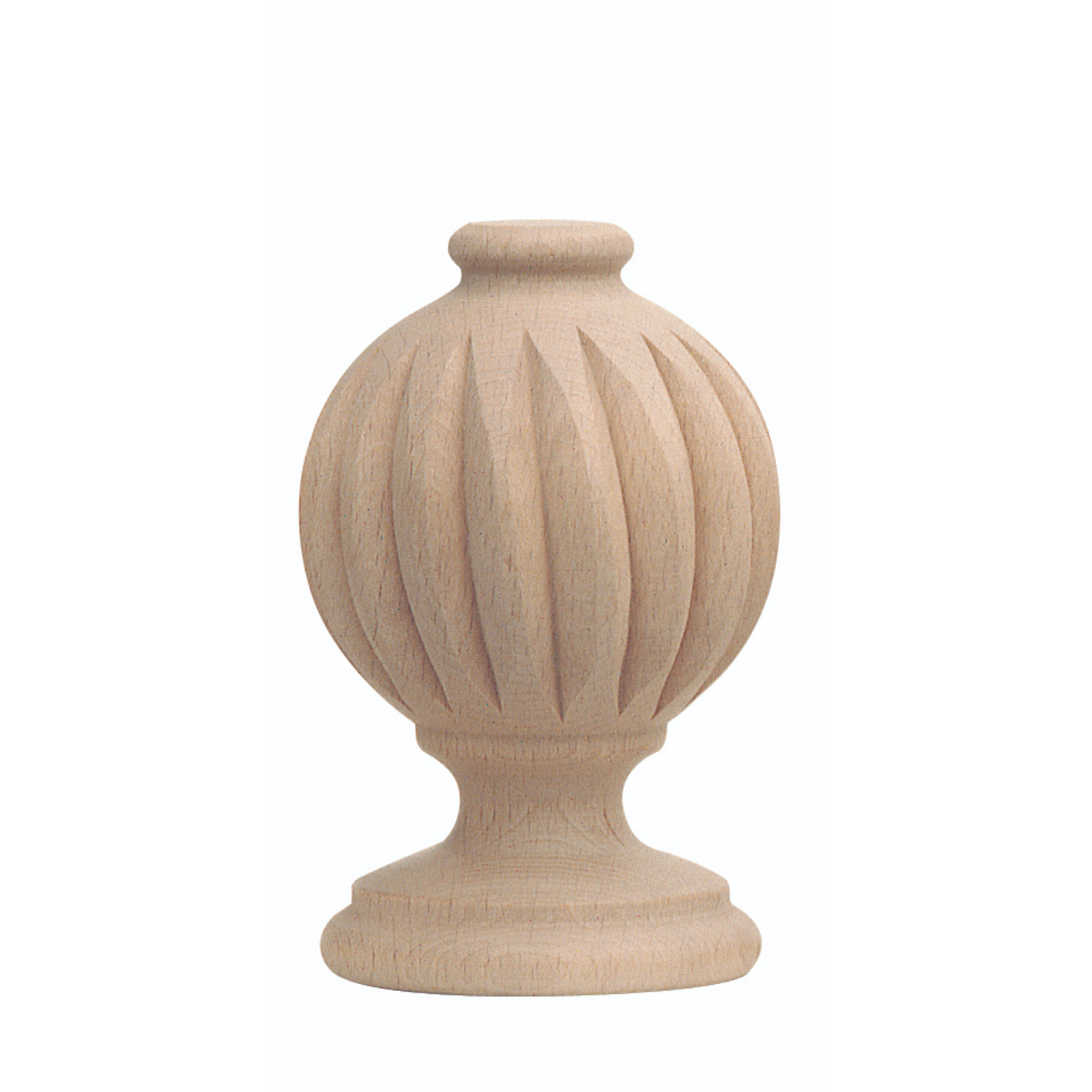 Forest drapery hardware Finial fluted ball u 2-3/4"