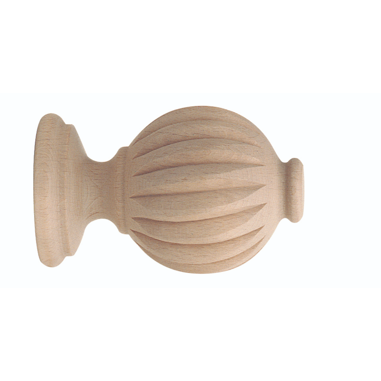 Forest drapery hardware Finial fluted ball u 2"