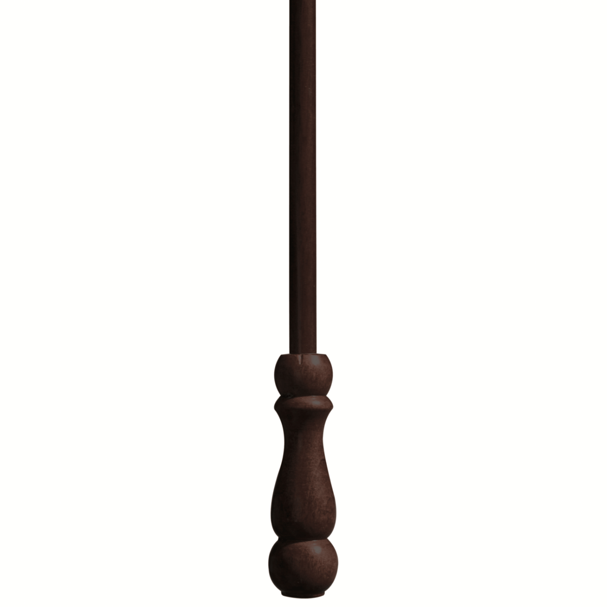 wood curtain wand drapery baton walnut