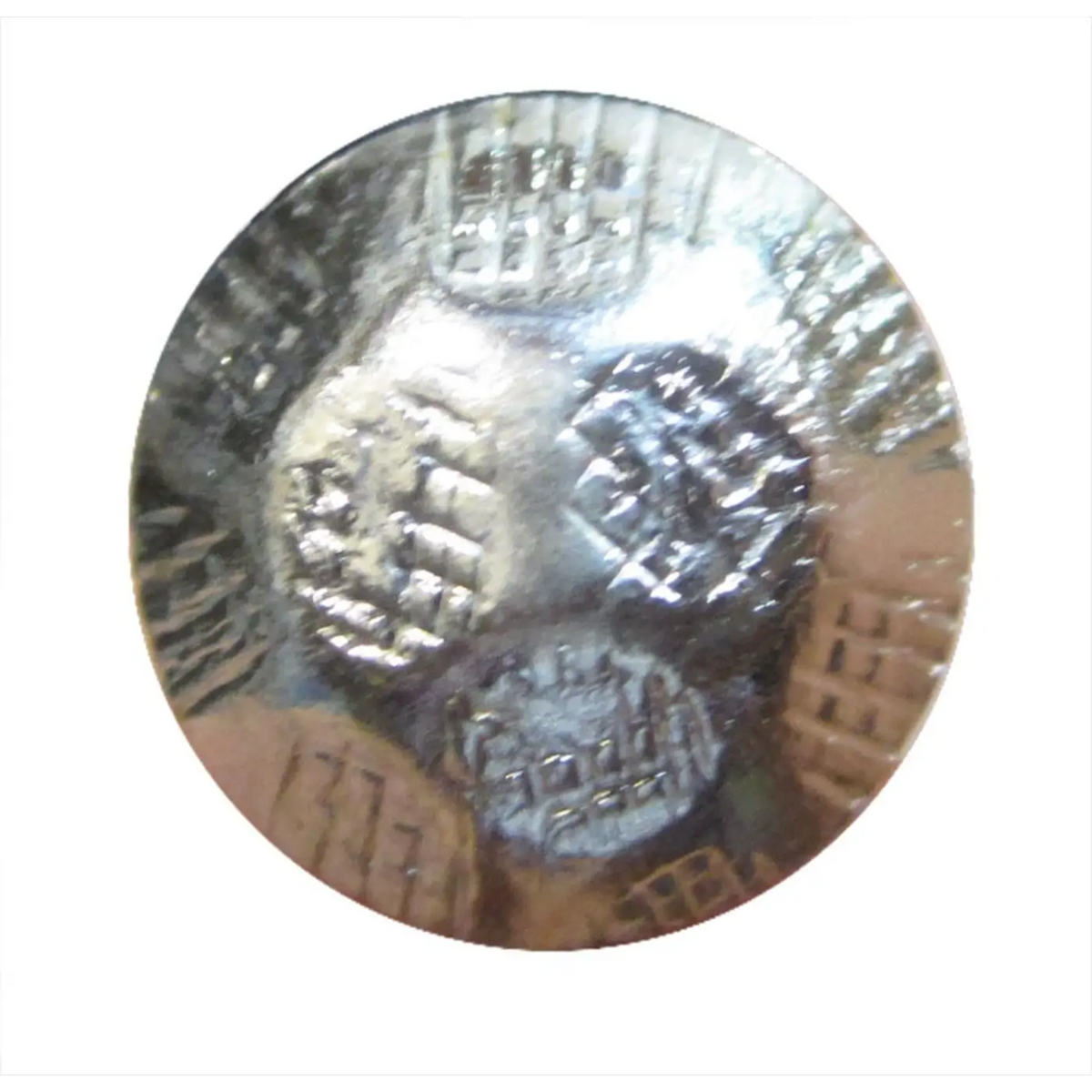 Hammered Nickel Plated Round Upholstery Nail Head