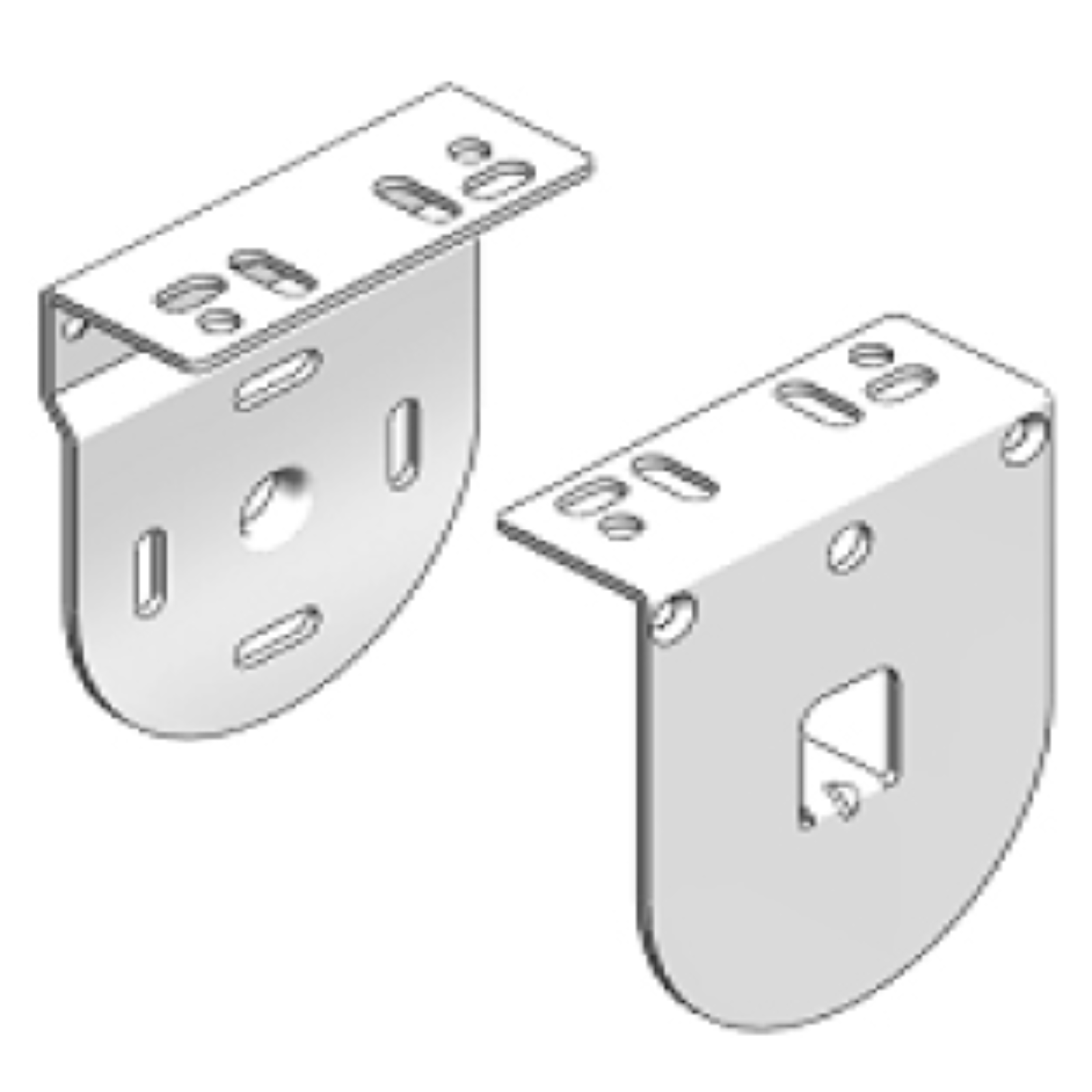 Forest drapery hardware Insert bracket, 2 pcs white