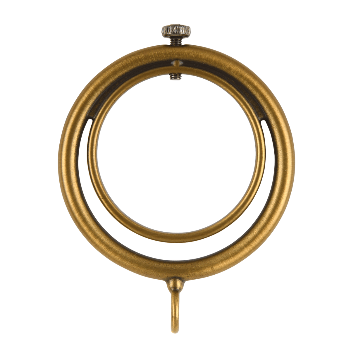 Kirsch Designer Metal Lock Rings for Drapery Rod Pole Gilded Bronze