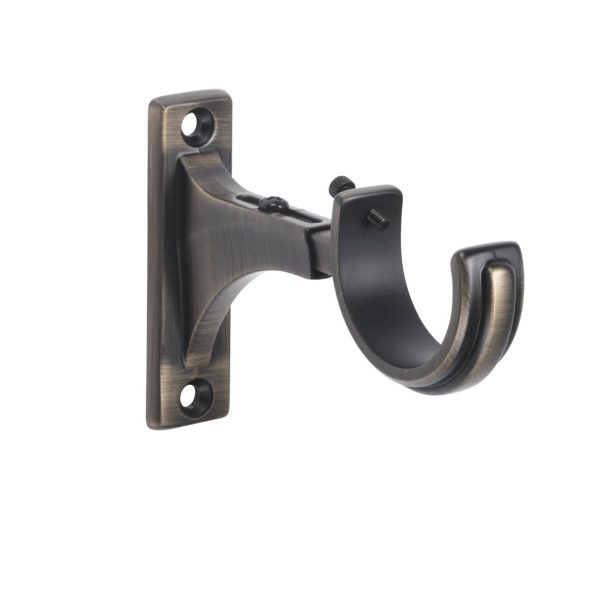 Kirsch Designer Metal 3"-4" Decorative Return Bracket Elegant Brass