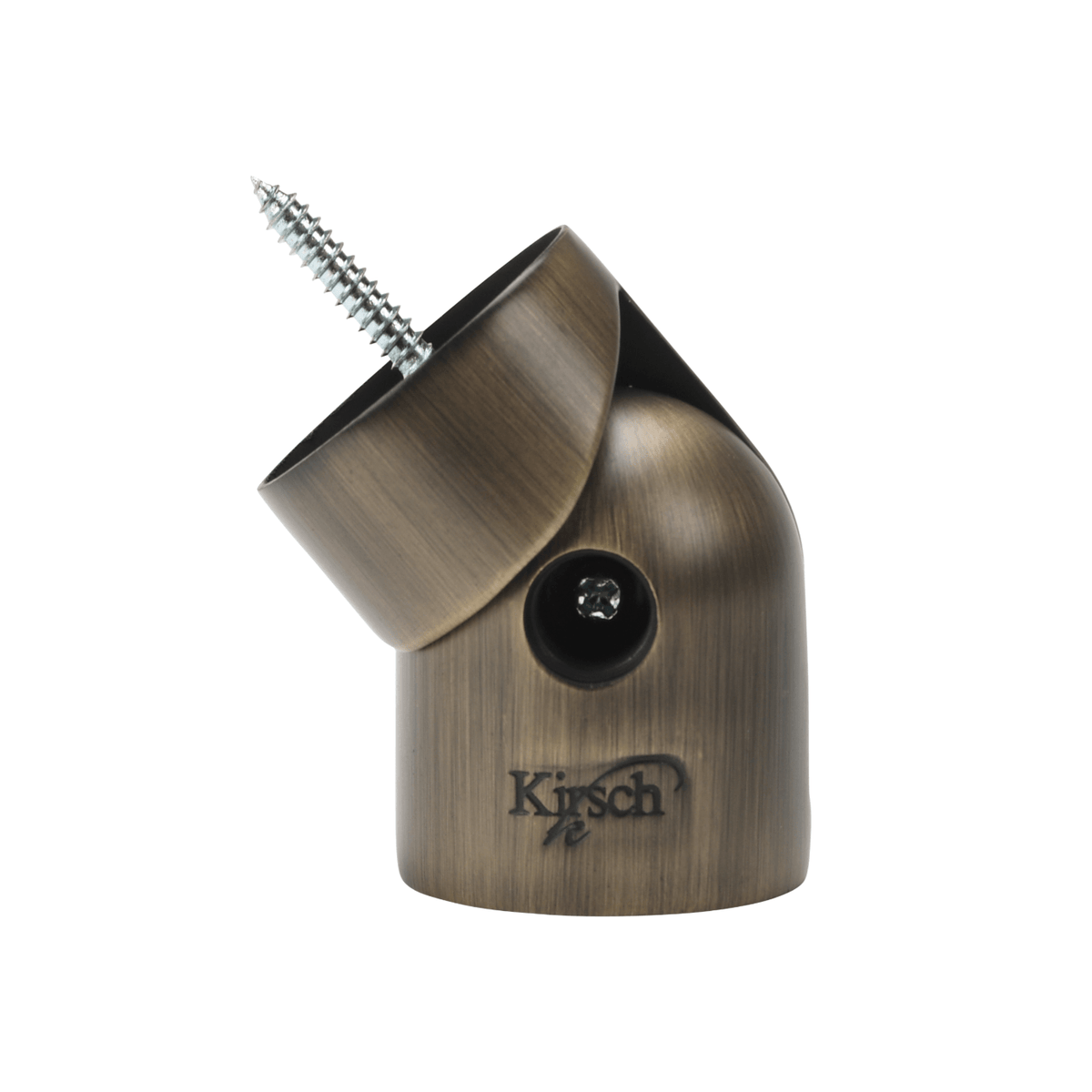 Kirsch Designer Metals Swivel Socket Elegant Brass