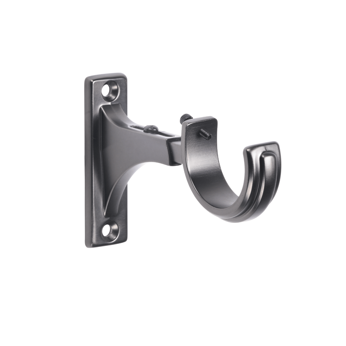 Kirsch Designer Metal 3"-4" Decorative Return Bracket Gunmetal