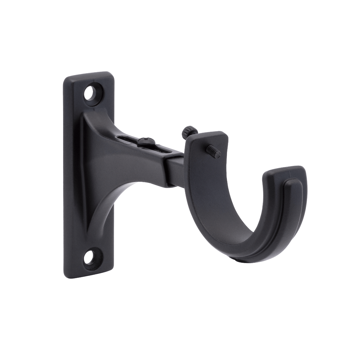 Kirsch Designer Metal 3"-4" Decorative Return Bracket Black