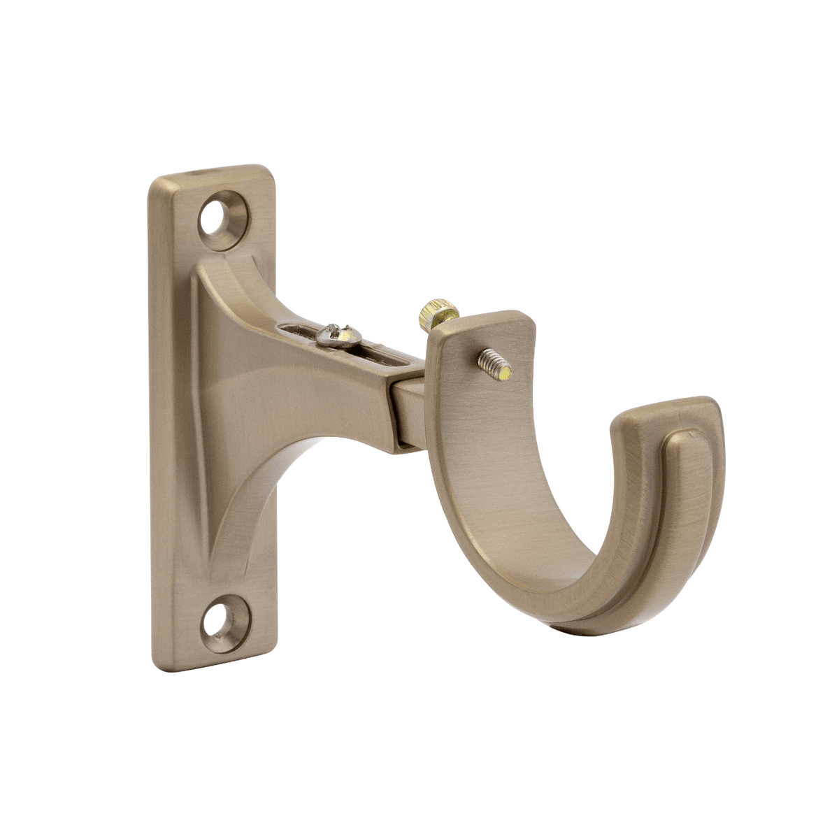 Kirsch Designer Metal 3"-4" Decorative Return Bracket Brushed Bronze