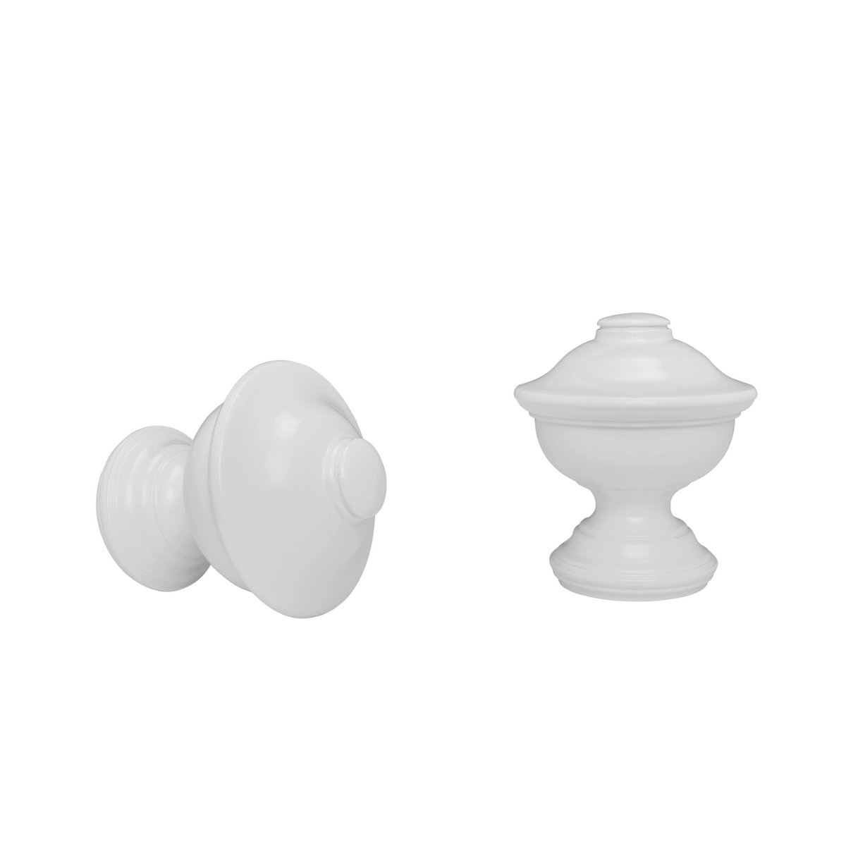 Kirsch 46807025 Wood Trends Finial Chaucer White