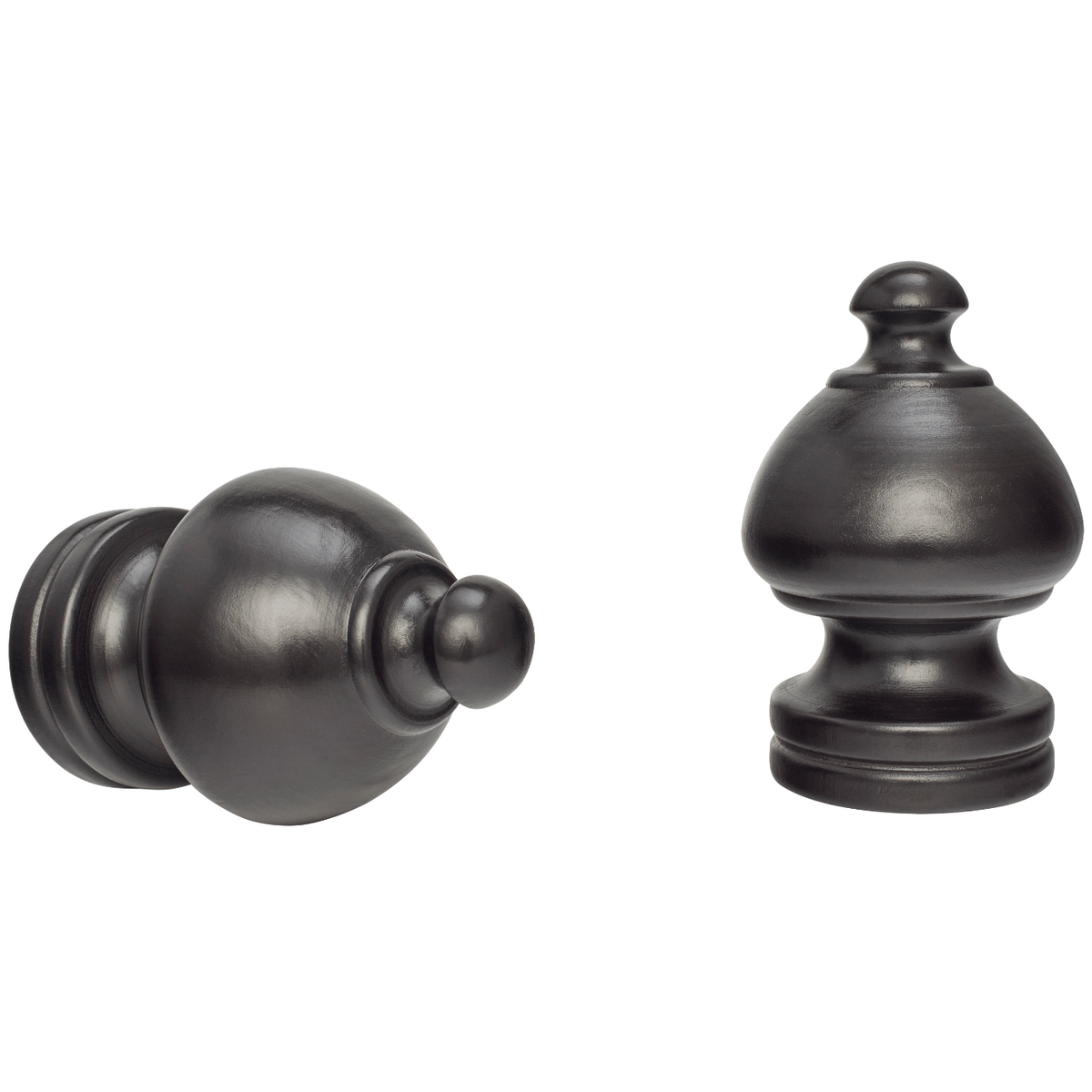 Kirsch 5509EG825 Wood Trends Finial Sherwood Dark Chocolate