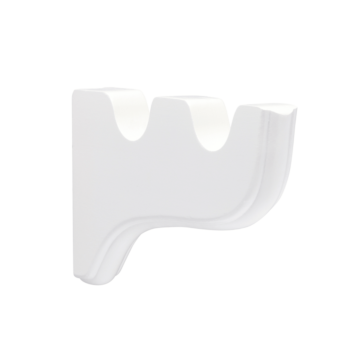 Kirsch 5620EG025 Wood Trends Double Bracket White