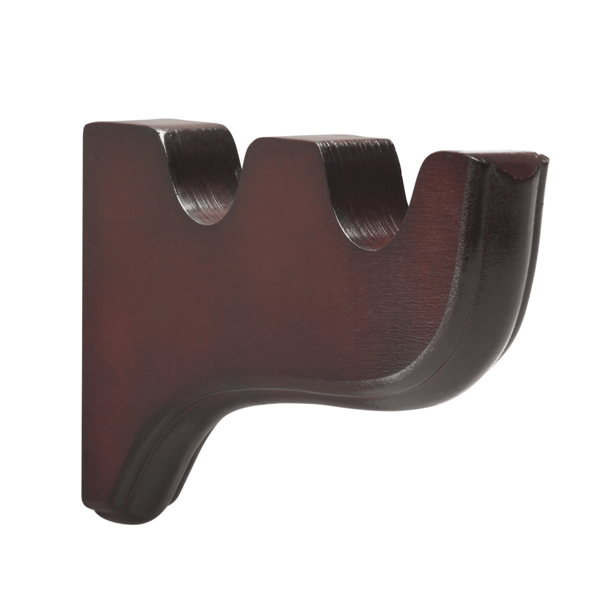 Kirsch 5620EG083 Wood Trends curtain Double Bracket Mahogany brown