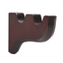 Kirsch 5620EG083 Wood Trends curtain Double Bracket Mahogany brown