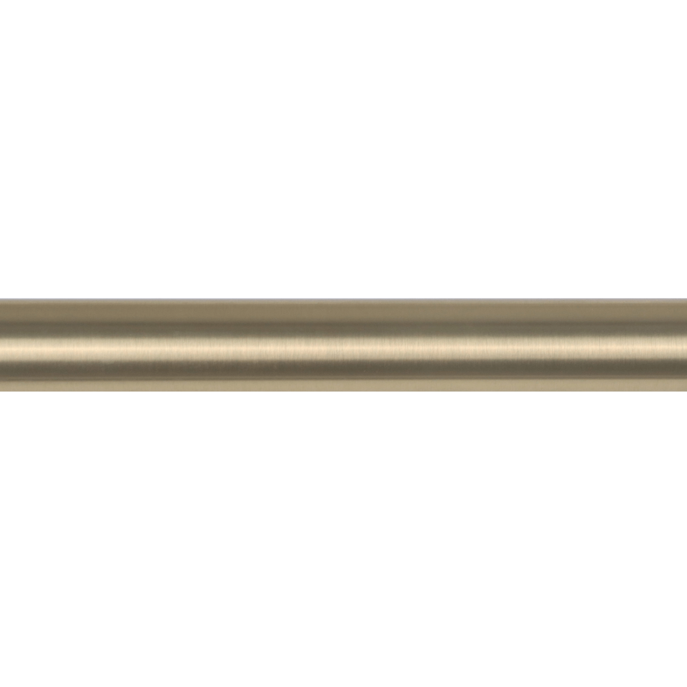 Kirsch Designer Metal Drapery Rod Pole - Brushed Brass